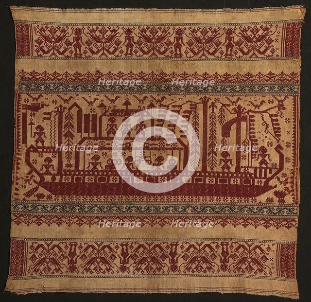 Ceremonial Cloth (tampan), Indonesia, Mid-19th century. Creator: Unknown.
