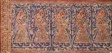 Ceremonial Cloth and Heirloom Textile with Row of Female Musicians (image 1 of 3), 17th century. Creator: Unknown