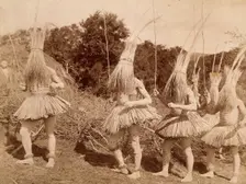 Ceremonial dance or war dance, 19th century. Creator: Unknown