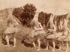 Ceremonial dance or war dance, 19th century. Creator: Unknown