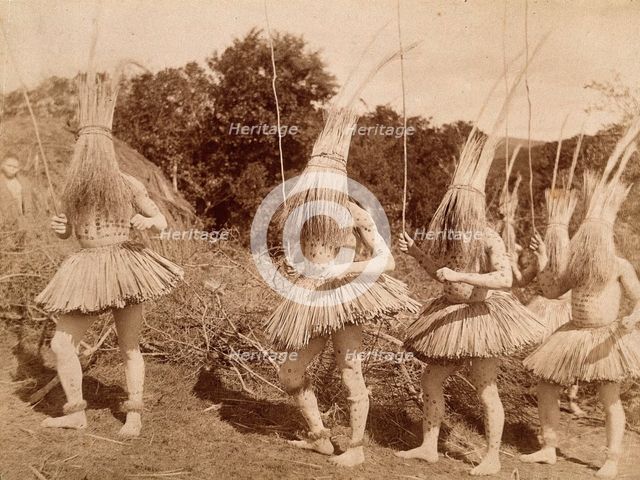 Ceremonial dance or war dance, 19th century. Creator: Unknown.
