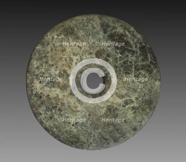 Ceremonial Disk (Bi), 3300-2200 BC. Creator: Unknown.