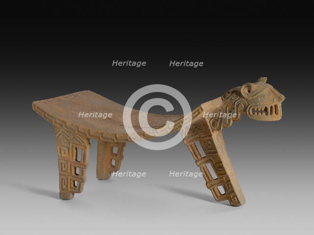 Ceremonial Grinding Table (Metate) in the Form of a Feline, A.D. 500/1000. Creator: Unknown.