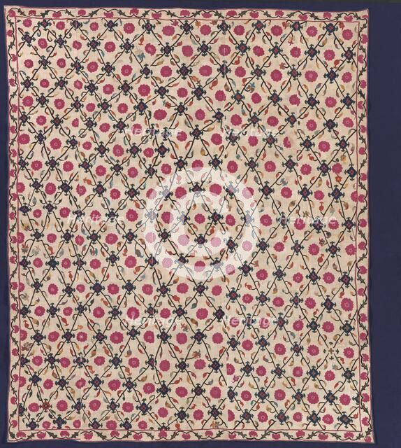 Ceremonial Hanging (Suzani), third quarter of 19th century. Creator: Unknown.