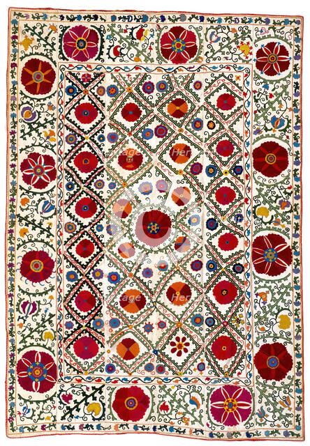 Ceremonial Hanging (Suzani), about 1875. Creator: Unknown.