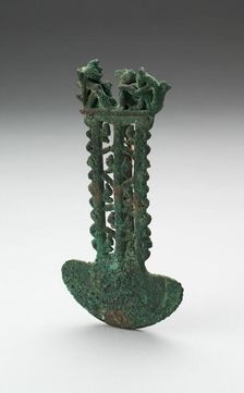 Ceremonial Knife (Tumi) With Figural Scene and Zoomorphic Figures, A.D. 1100/1470. Creator: Unknown