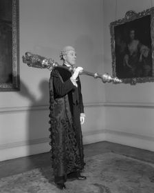Ceremonial mace or sceptre of the Lord Mayor of the City of London, c1953. Creator: Arthur Charles Kirby Ware