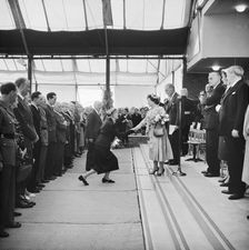 Ceremonial opening of Coryton Oil Refinery, Thurrock, Essex, 27/05/1954. Creator: John Laing plc