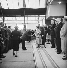 Ceremonial opening of Coryton Oil Refinery, Thurrock, Essex, 27/05/1954. Creator: John Laing plc