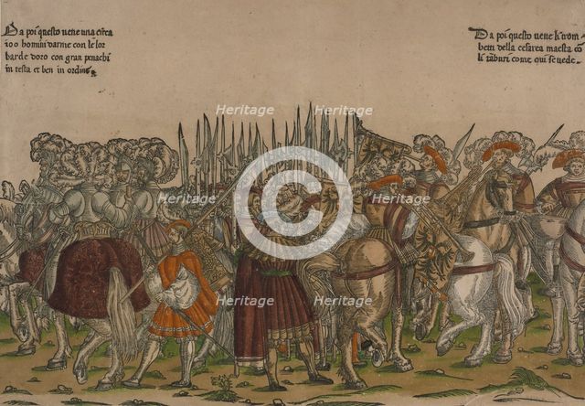 Ceremonial Procession in Bologna on 5 November 1529, on the Occasion of Charles V's Coronation by Po