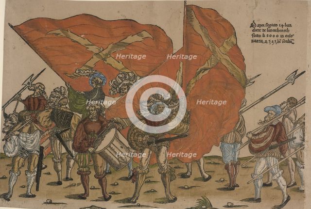 Ceremonial Procession in Bologna on 5 November 1529, on the Occasion of Charles V's Coronation by Po
