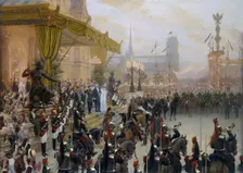 Ceremonial Reception of Nicholas II in Paris, 1896. Creator: Georges Becker