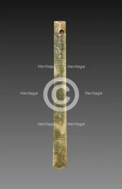 Ceremonial Scepter with Animal Masks (Gui), c. 1600-1050 BC. Creator: Unknown.