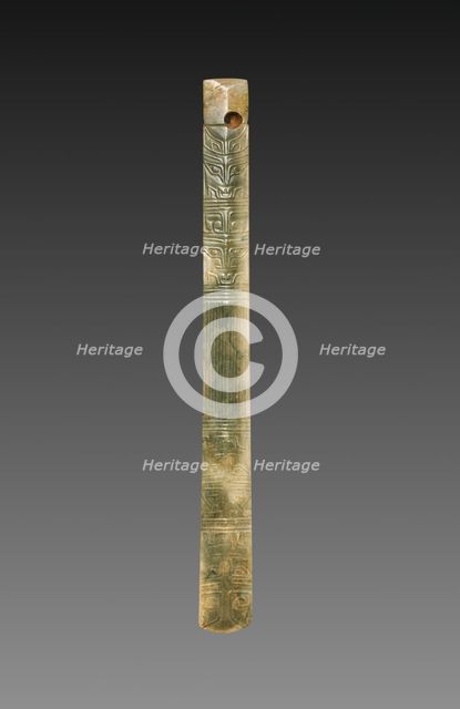 Ceremonial Scepter with Animal Masks (Gui), c. 1600-1050 BC. Creator: Unknown.