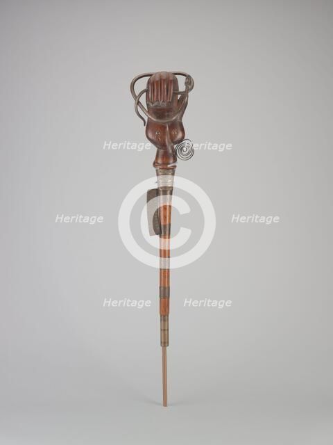 Ceremonial staff, early 20th century. Creator: Unknown.