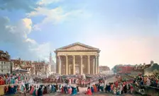 Ceremony at the New Church of St Genevieve 1765. Artist: Pierre Antoine de Machy