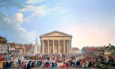 Ceremony at the New Church of St Genevieve 1765. Artist: Pierre Antoine de Machy