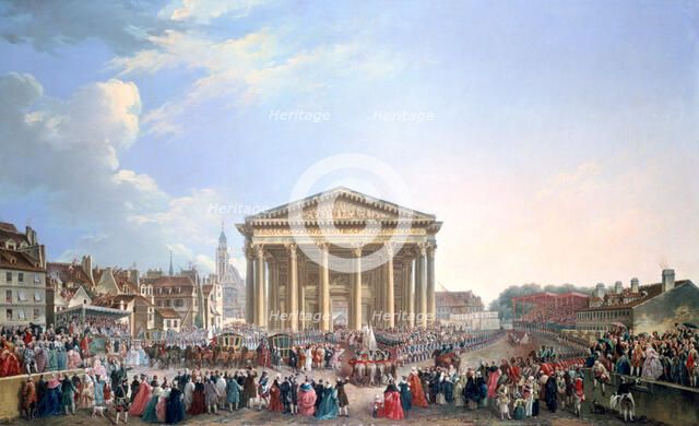 'Ceremony at the New Church of St Genevieve', 1765. Artist: Pierre Antoine de Machy