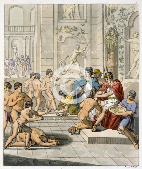 Ceremony in the Inca capital of Cuzco, Peru, c1820-1839. Artist: Jules Ferrario