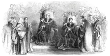Ceremony of inducting the new Lord Mayor into his office, 1844. Creator: Unknown
