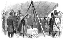 Ceremony of Laying the Foundation-Stone of the New School-House at the Philanthropic Society's Farm, Creator: Unknown