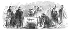 Ceremony of Swearing in the Lord Mayor, 1844. Creator: Unknown