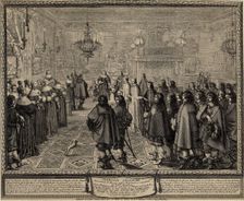 Ceremony of the Contract of Marriage between Wladyslaw IV, King of Poland and Marie Louise Gonzaga. Creator: Bosse, Abraham (1602-1676)