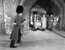 Ceremony of the Keys, Tower of London, c1955. Creator: Arthur Charles Kirby Ware