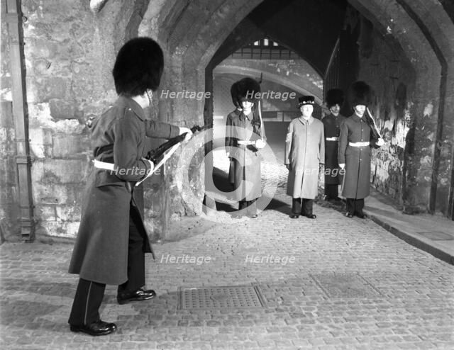 Ceremony of the Keys, Tower of London, c1955. Creator: Arthur Charles Kirby Ware.