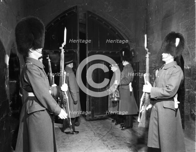 Ceremony of the Keys, Tower of London, c1955. Creator: Arthur Charles Kirby Ware.