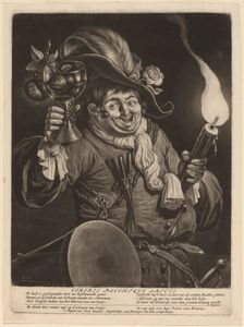 Cereris Bacchique Amicus (A Friend of Ceres and Bacchus), 1695. Creator: Cornelis Dusart