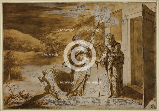 Ceres Changing the Mocking Boy into a Lizard, n.d. Creator: Unknown.