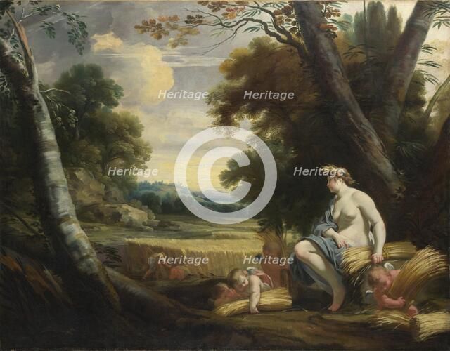 Ceres and Harvesting Cupids, c. 1635. Artist: Vouet, Simon (1590-1649)