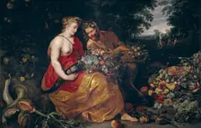 Ceres and Pan, 1615. Creator: Frans Snyders