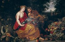 Ceres and Pan, 1615. Creator: Frans Snyders
