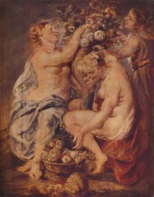 Ceres and Two Nymphs with a Cornucopia c1617. Artist: Peter Paul Rubens