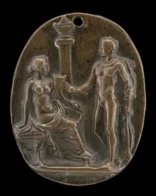 Ceres and Triptolemus, mid 15th century. Creator: Unknown
