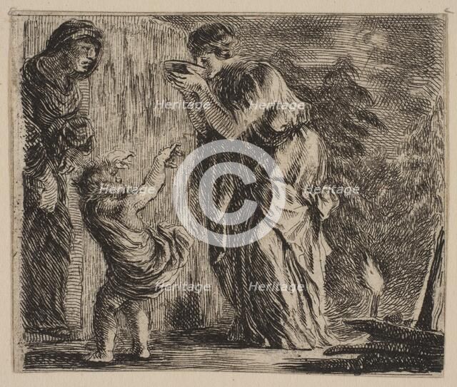 Ceres, from 'Game of Mythology' (Jeu de la Mythologie), 1644. Creator: Stefano della Bella.