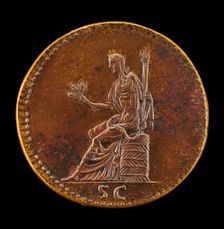 Ceres Holding Ears of Corn and a Torch [reverse]. Creator: Giovanni da Cavino