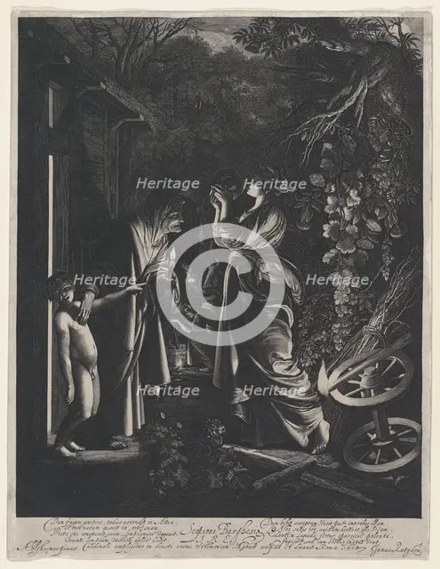 Ceres Seeking Her Daughter (The Mocking of Ceres), 1610. Creator: Hendrik Goudt.