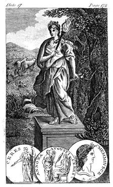 Ceres, Roman goddess of agriculture and corn