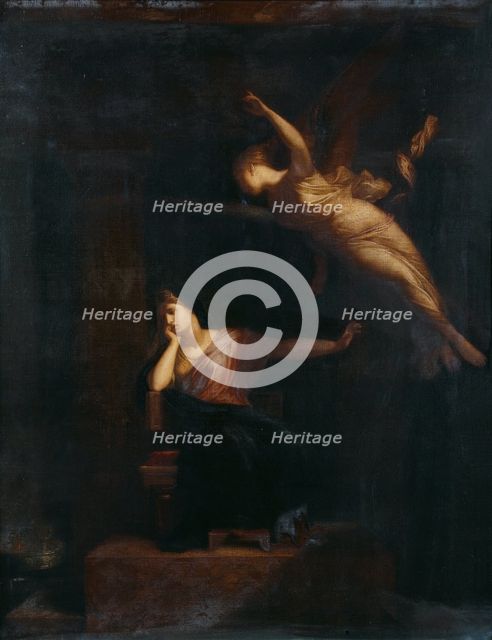 Ceres refusing to be consoled by Iris, 1816. Creator: Richard Cook.