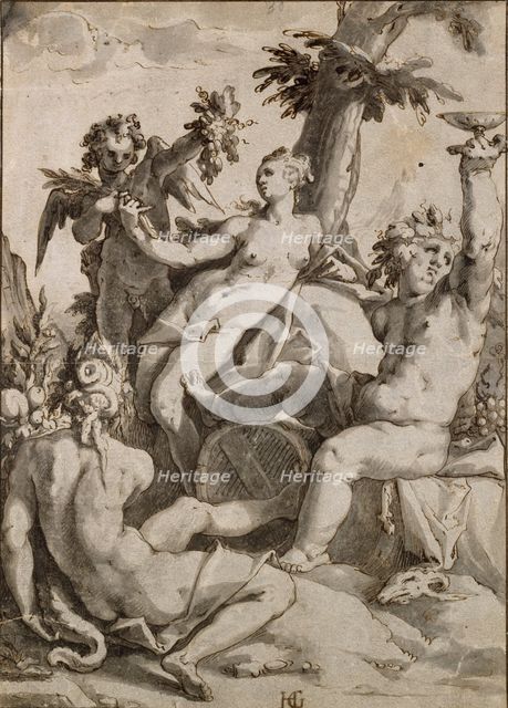 Ceres, Venus and Bacchus, 16th-17th century. Artist: Unknown.