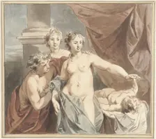 Ceres, Venus, Bacchus and Sleeping Amor, c.1705-c.1754. Creator: Jacob de Wit