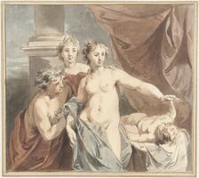 Ceres, Venus, Bacchus and Sleeping Amor, c.1705-c.1754. Creator: Jacob de Wit