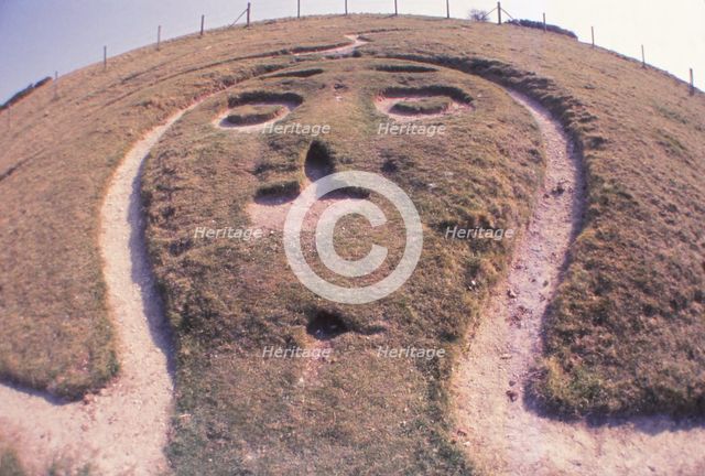 Cerne Abbas Giant, Dorset, 20th century. Artist: CM Dixon.