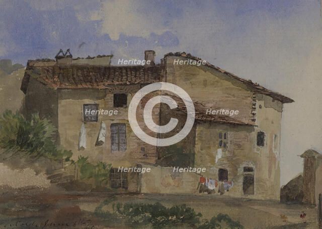 Certaldo, June 6th, '61, 1861. Creator: Samuel Colman.