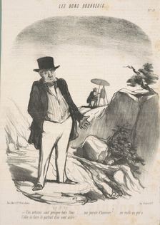 Ces artistes sont presque tous fous..., August 27, 1847. Creator: Honore Daumier