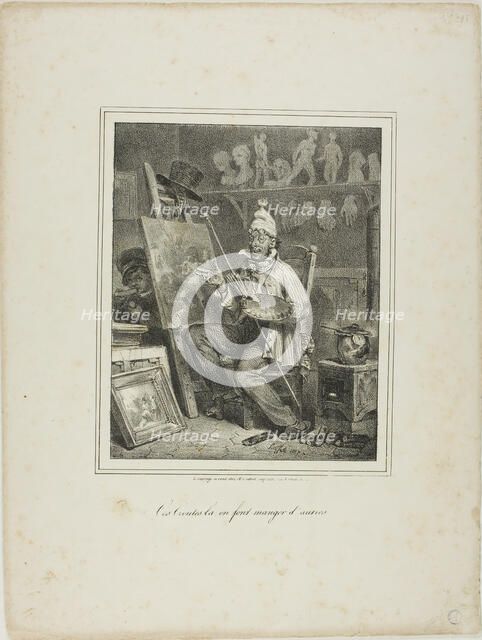 Ces Croûtes-là en Font Manger D'autres, 1827–28. Creator: Auguste Raffet.