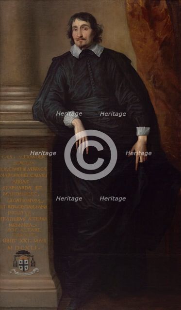 Cesare Alessandro Scaglia di Verrua, Abbé of Staffarda and Mandanici, c1630s. Creator: Anthony van Dyck.